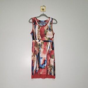 Simply Vera Vera Wang Midi Dress Medium Multicolor Bold Maximalism Artsy Vibrant